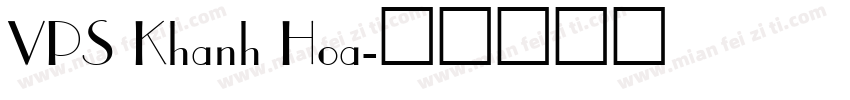 VPS Khanh Hoa字体转换